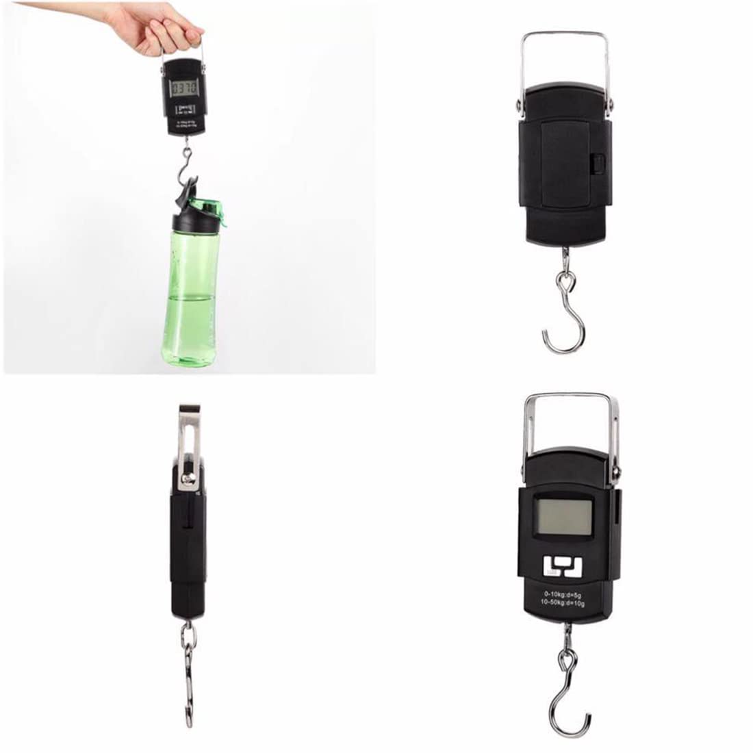 Digital Hanging weighing Scale Use for Measure fishing Luggage, Fruits and Vegetables, Amount of Force Exerted on the Load Cell, Measure Up to 50Kg.