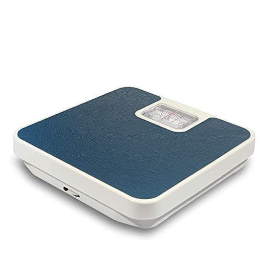 Healthcare Mechanical Bathroom Weighing Scale Analoge Personal Human Body Weighing Machine Upto 120 kg (Blue)