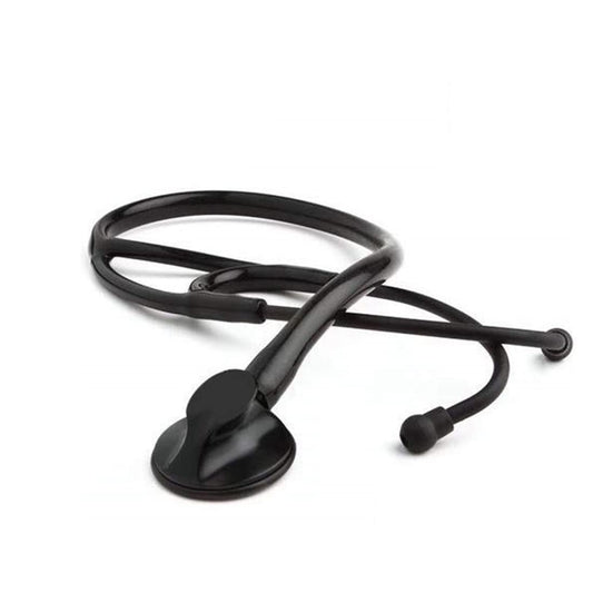 Single Head Black Matte Stethoscope For Students, Teachers, & Doctors