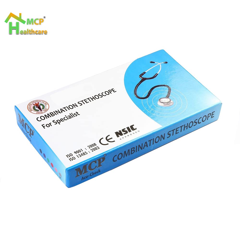 Dual Head Cardiology Stethoscope, Adjustable High & Low Frequency Sounds.