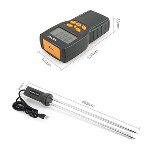 Healthcare MD7822 Digital Grain Moisture Meter - Accurate Measurement for Wheat, Corn, and Rice with Temperature Monitoring (Black)