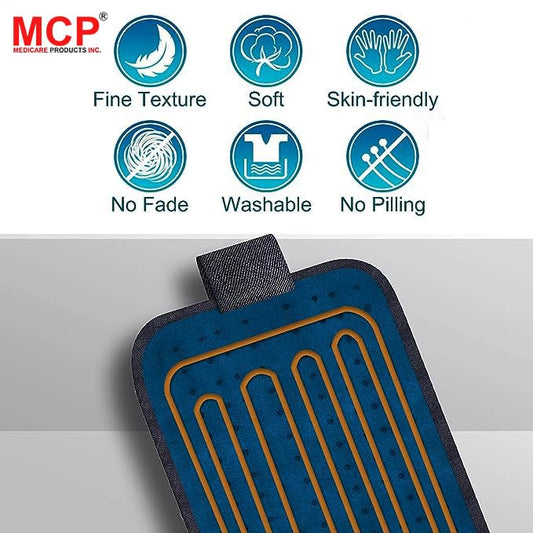 Healthcare Velvet Heat Therapy Pad: Orthopedic Pain Relief. Healthcare's Electric Heating Pad targets aches and soothes discomfort with soft velvet, Adjustable Heating Pad (Blue)