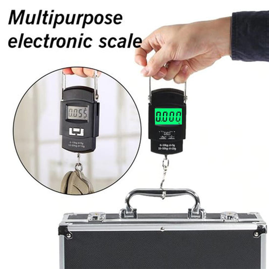 Digital Hanging weighing Scale Use for Measure fishing Luggage, Fruits and Vegetables, Amount of Force Exerted on the Load Cell, Measure Up to 50Kg.
