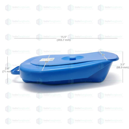Unisex Polypropylene Bed Pan with Lid
