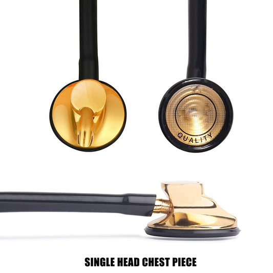 Single Head Stethoscope With Gold Plated Attractive & Durable Quality For Doctors & Students Cardiology Stethoscope
