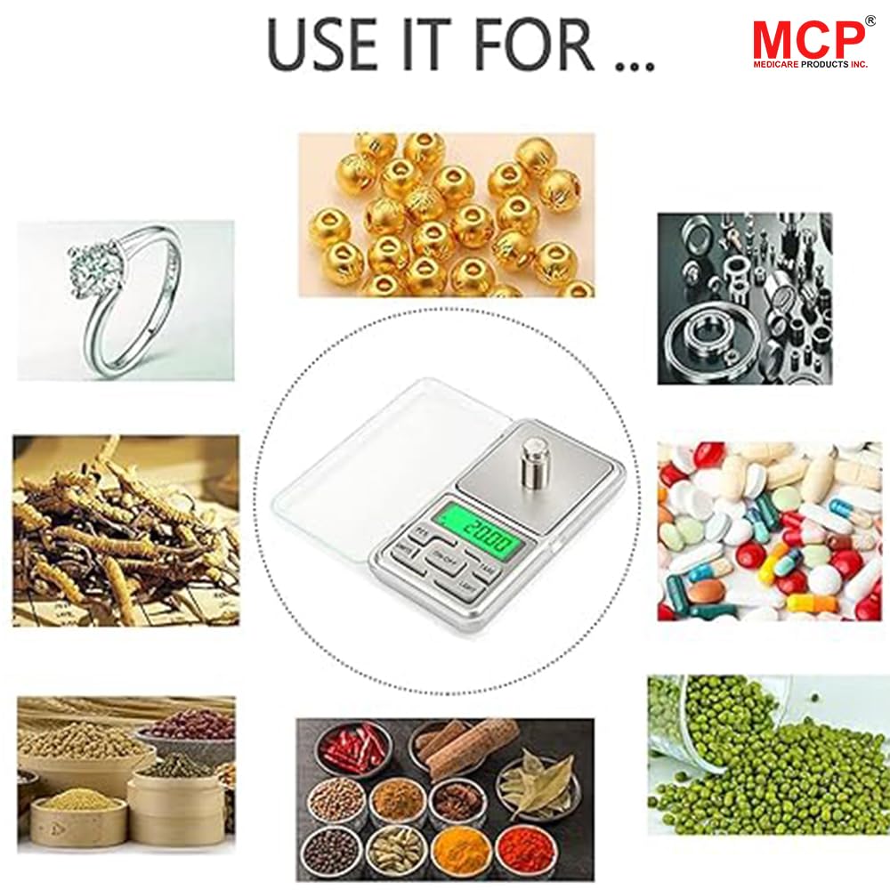 Healthcare Kitchen Weighing Scale SF-400A and Digital Pocket Weighing Scale Combo: Precision and Versatility for Culinary and Jewelry Enthusiasts