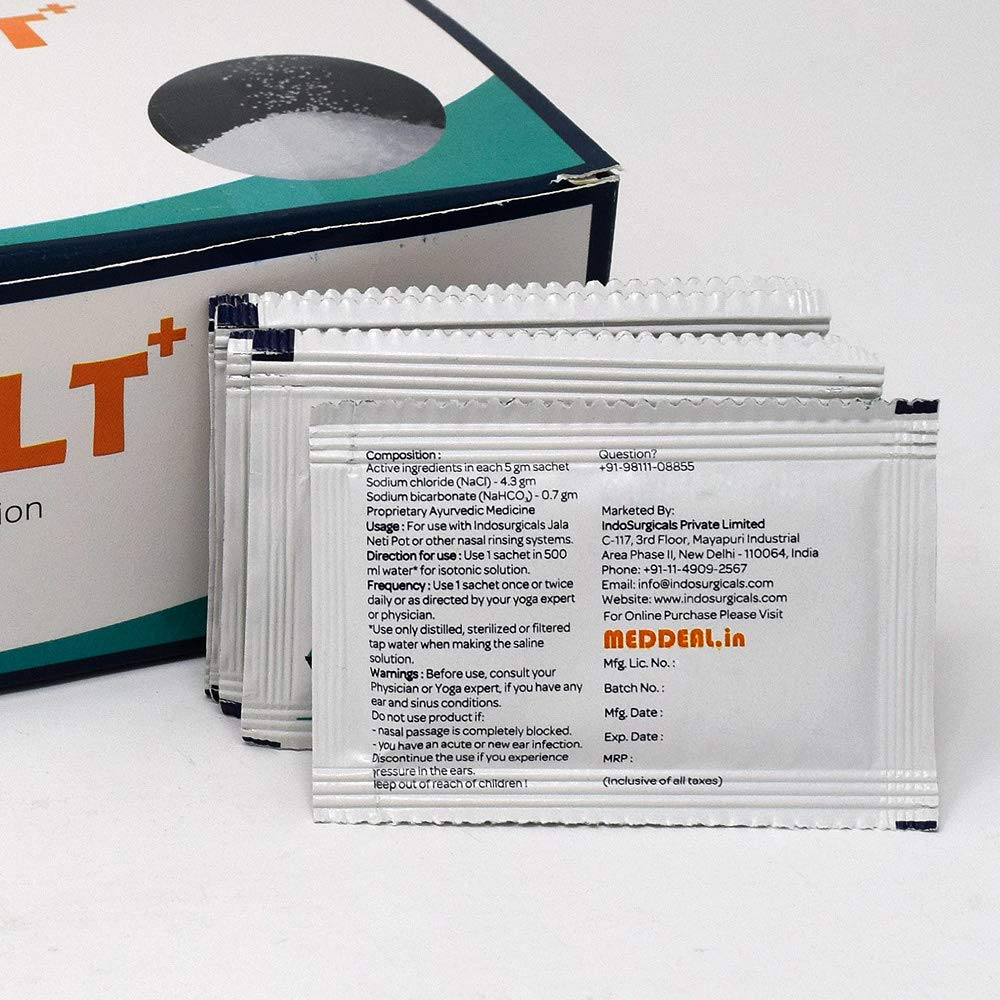 Jala Neti Salt Plus (Pack of 50 Sachets)