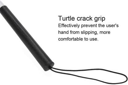 Healthcare Mobility Folding Cane with Wrist Strip & Red Reflective Tape Folding Walking Stick for Vision Impaired & Blind People Walking Stick