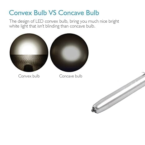 Healthcare Medical Silver Pen Light Torch for Nursing Students, Doctors - LED White Yellow Light (Black and Silver)