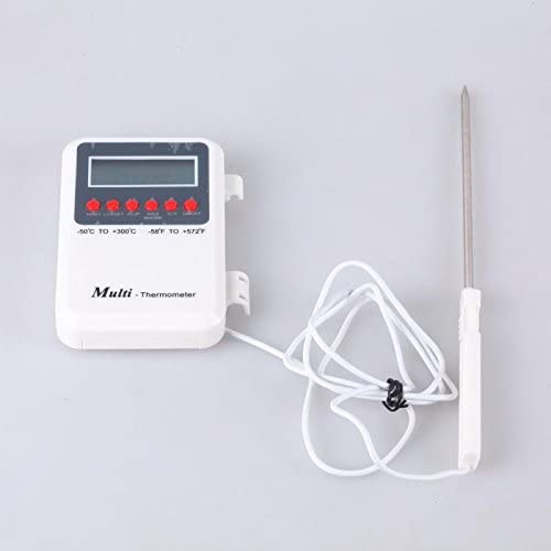 Healthcare Multi Steam Thermometer With External Sensor Probe and Accurate/Fast Response thermometer (white)