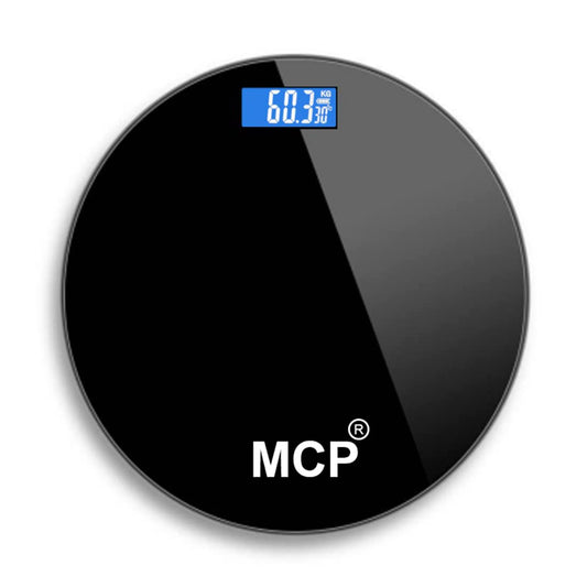 Healthcare Black Round Weighing Scale With 180 Capacity Perfect for Home, Gym, or Office Use (Black)