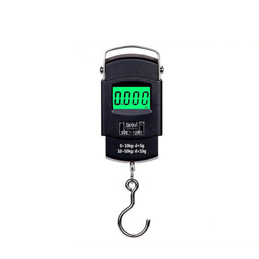 Healthcare, Digital Hanging weighing Scale Use for Measure fishing Luggage, Fruits and Vegetables, Amount of Force Exerted on the Load Cell, Measure Up to 50Kg.