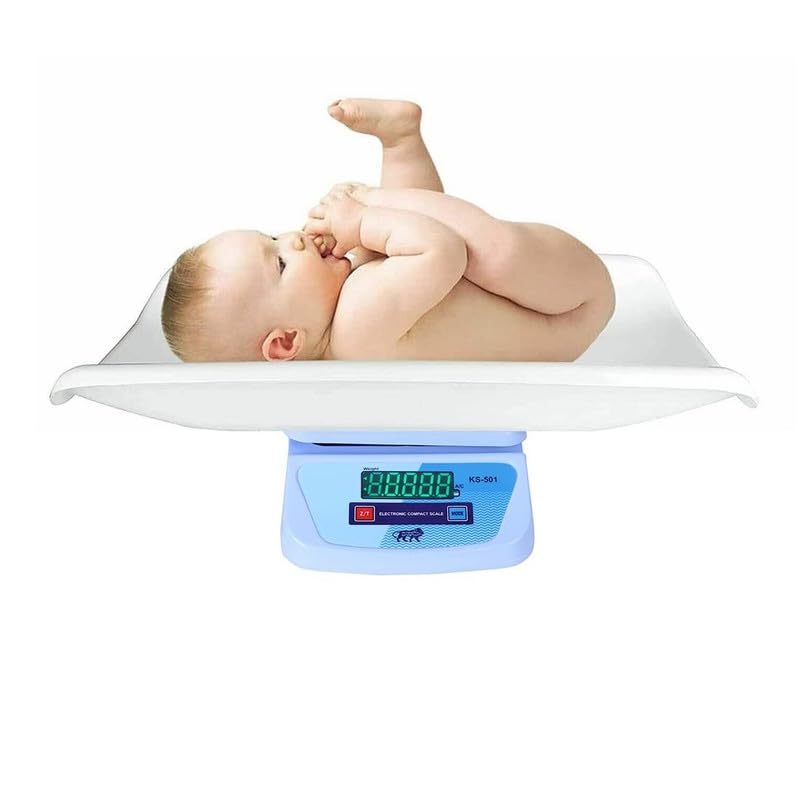 Healthcare Digital Baby Weighing Scale, Infant, & Toddler Tray weight Scale Measure up to 30kg with LCD Display Baby Weight Machine
