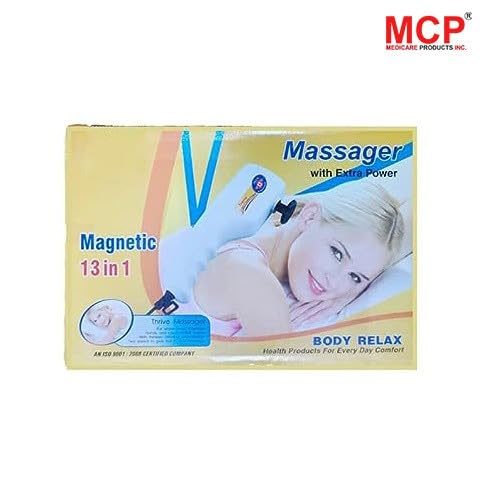Healthcare Premium 13 in 1 Massager with Magnetic Attachments for Women, Men, and Adults - Experience the Perfect Massage at Home, Ultimate Body Relaxation Massager
