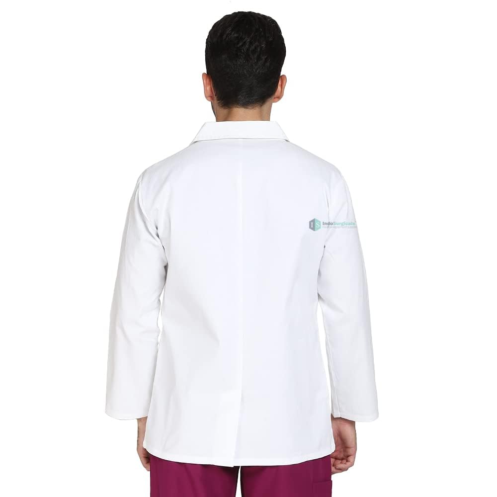 Unisex Lab Coat for Chemistry Lab and Medical Students (Medium)