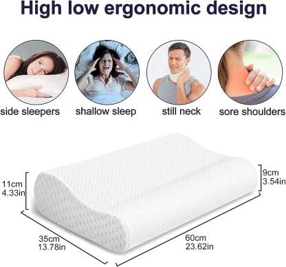 Healthcare Cervical Pillow Memory Foam Quaotes Orthopedic Pillow Neck & Shoulder PAin Reliever