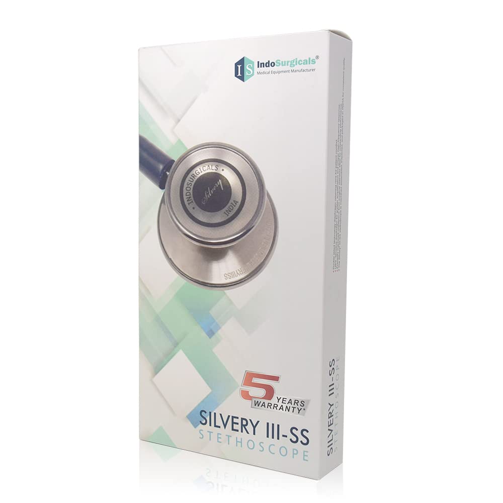 Silvery III-SS Stethoscope (Black)