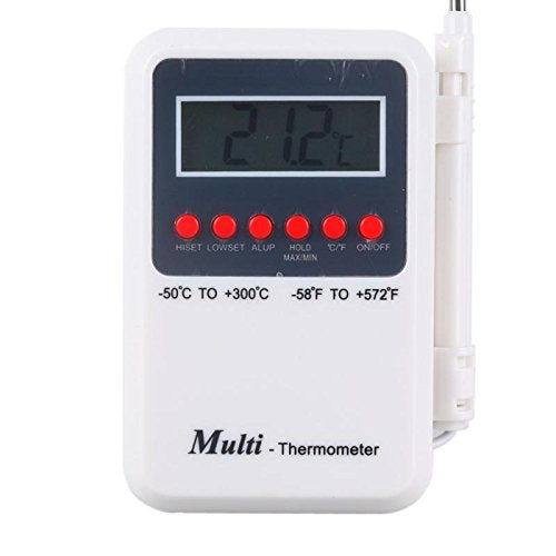 Healthcare Multi Steam Thermometer With External Sensor Probe and Accurate/Fast Response thermometer (white)