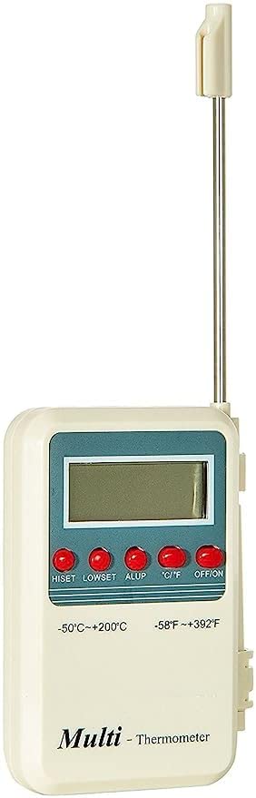 Healthcare Multi Steam Thermometer With External Sensor Probe and Accurate/Fast Response thermometer (white)