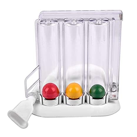 Healthcare Respirometer 3 Ball Deep Breathing Lung Exerciser Respiratory Exerciser Spirometer For All Breathing Exercise