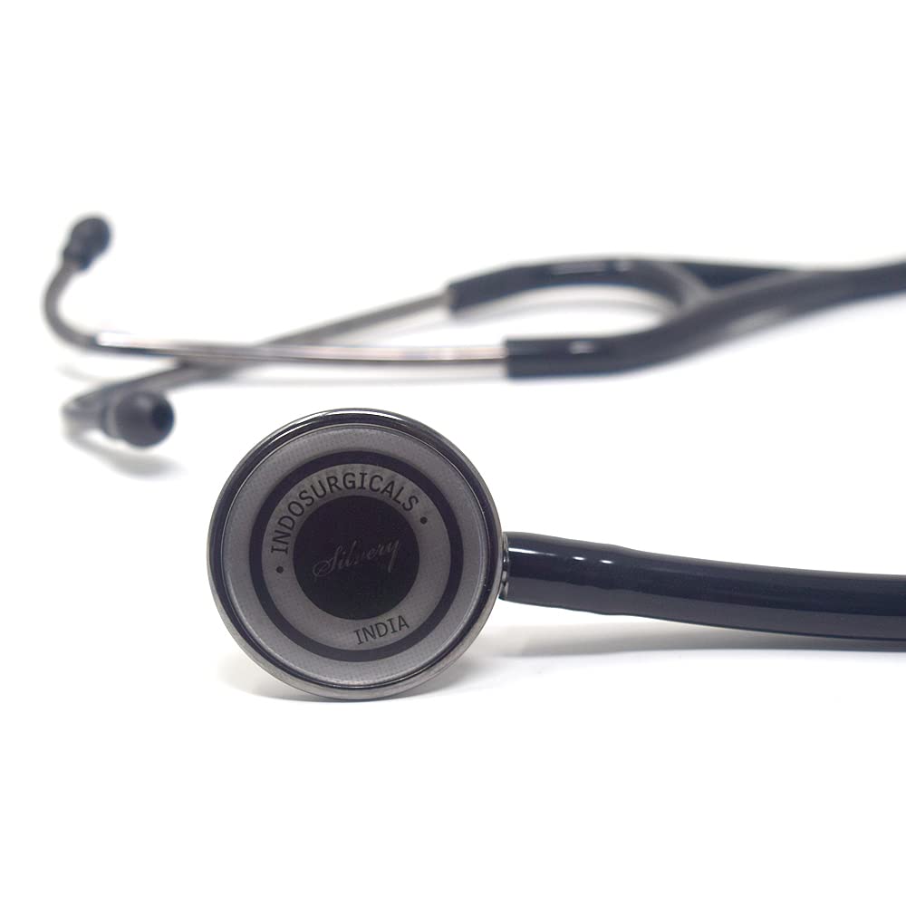 Silvery III-SS Stethoscope (Black)