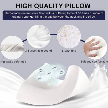 Healthcare Cervical Pillow Memory Foam Quaotes Orthopedic Pillow Neck & Shoulder PAin Reliever