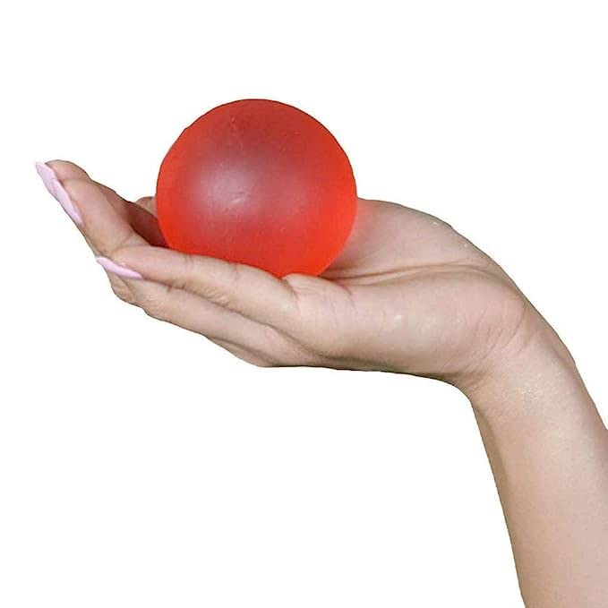 Healthcare Exerciser Stress Ball/Gel Ball for Exercsier Stress Relief Gel Ball for Wrist Musles Wrist Support Exerciser Ball (Red)
