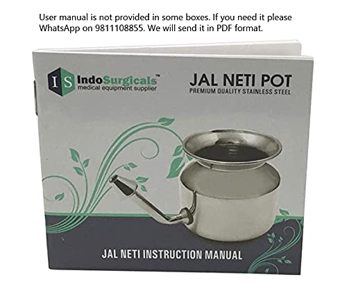 Stainless Steel Ayurvedic Jala Neti Pot for Sinus Congestion With 10 Sachet of Salt Plus