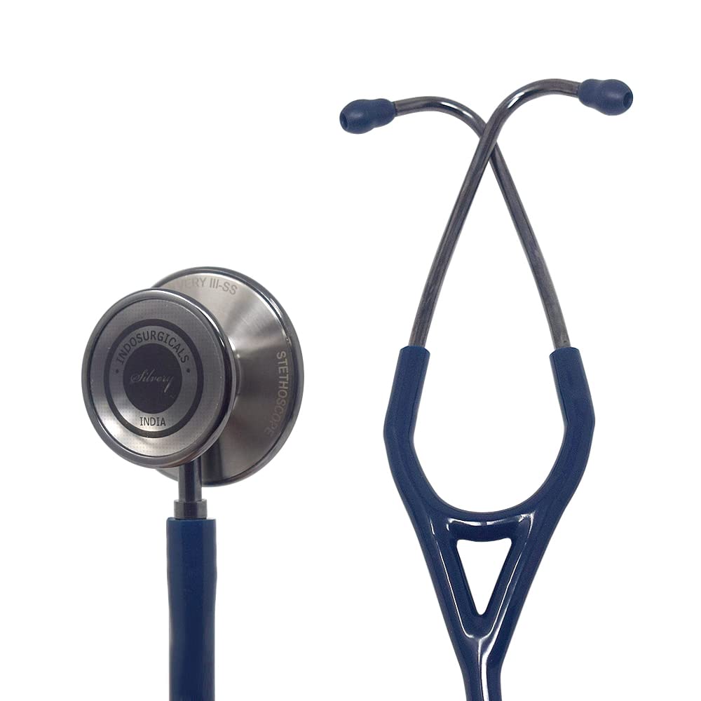 Silvery III-SS Stethoscope (Black)
