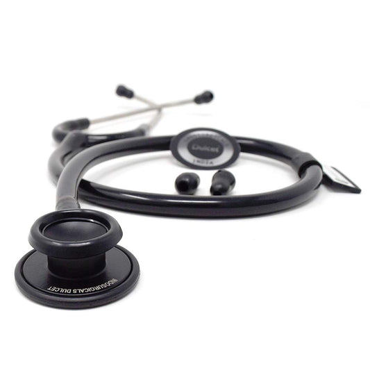 Dulcet Black Stethoscope for Doctors and Medical Students