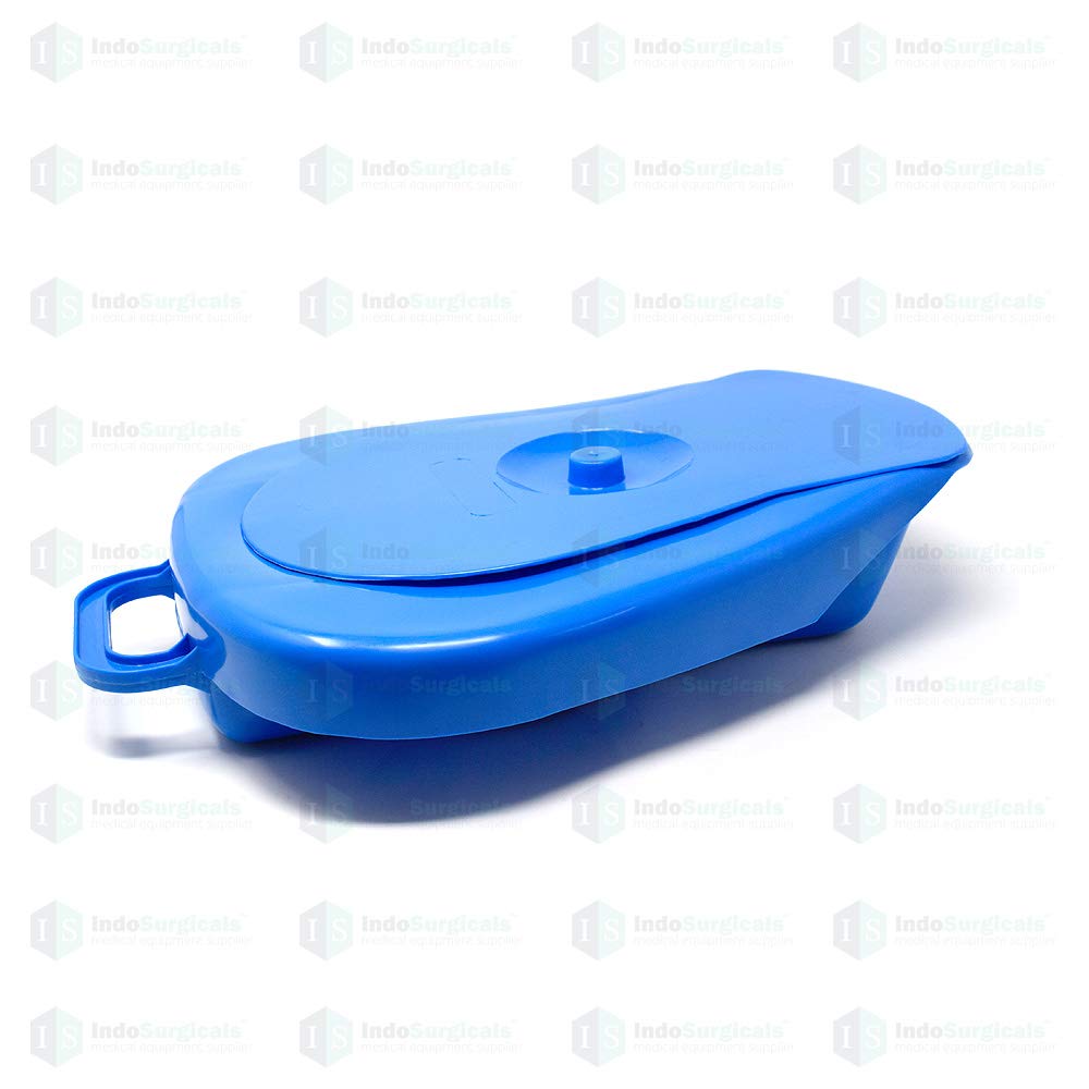 Unisex Polypropylene Bed Pan with Lid