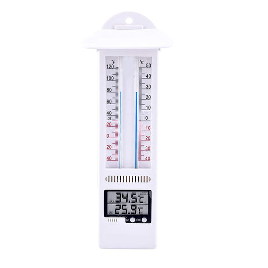 Healthcare Engineering_Thermoplastic_Polyurethane Digital Maximum Minimum Indoor and Outdoor Thermometer Without Probe, Pack Of 1