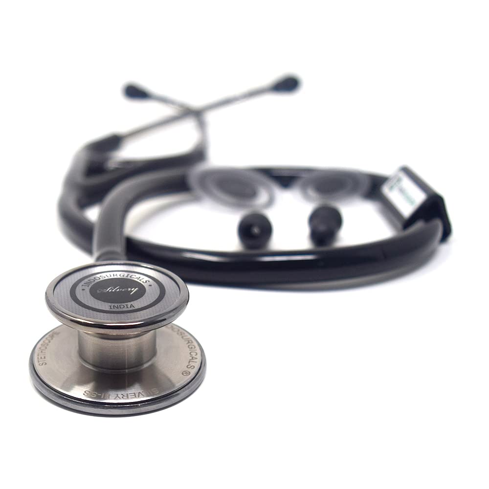 Silvery III-SS Stethoscope (Black)
