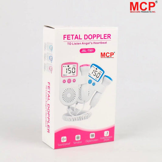 Healthcare Fetal Doppler - Your Portable Companion for Pregnancy: 50-230M Measuring Hz, LCD Display, Pocket Size (Pink)