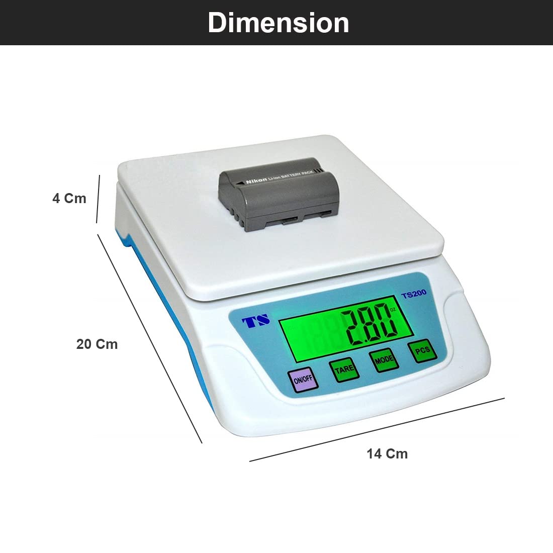 Healthcare Kitchen Scale Ts-200 Digital Multi Purpose Kitchen Scale Weighing Scale Ts 200 With Tare Function Weight Scale, 6 kg