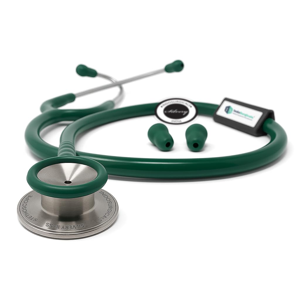 Silvery II-SS Stethoscope (Green)