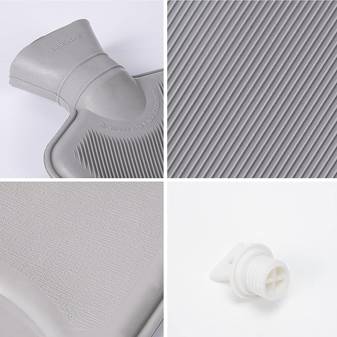 Healthcare Hot Water Bag Bottle 1000 ml Warm Relaxing Non _ Electrical Heat Therapy Bag Pain Relief Bottle | Period Cramps, Body Aches & Cold Therapy | Reusable Hot & Cold Water Bottle For back, neck & joint pain