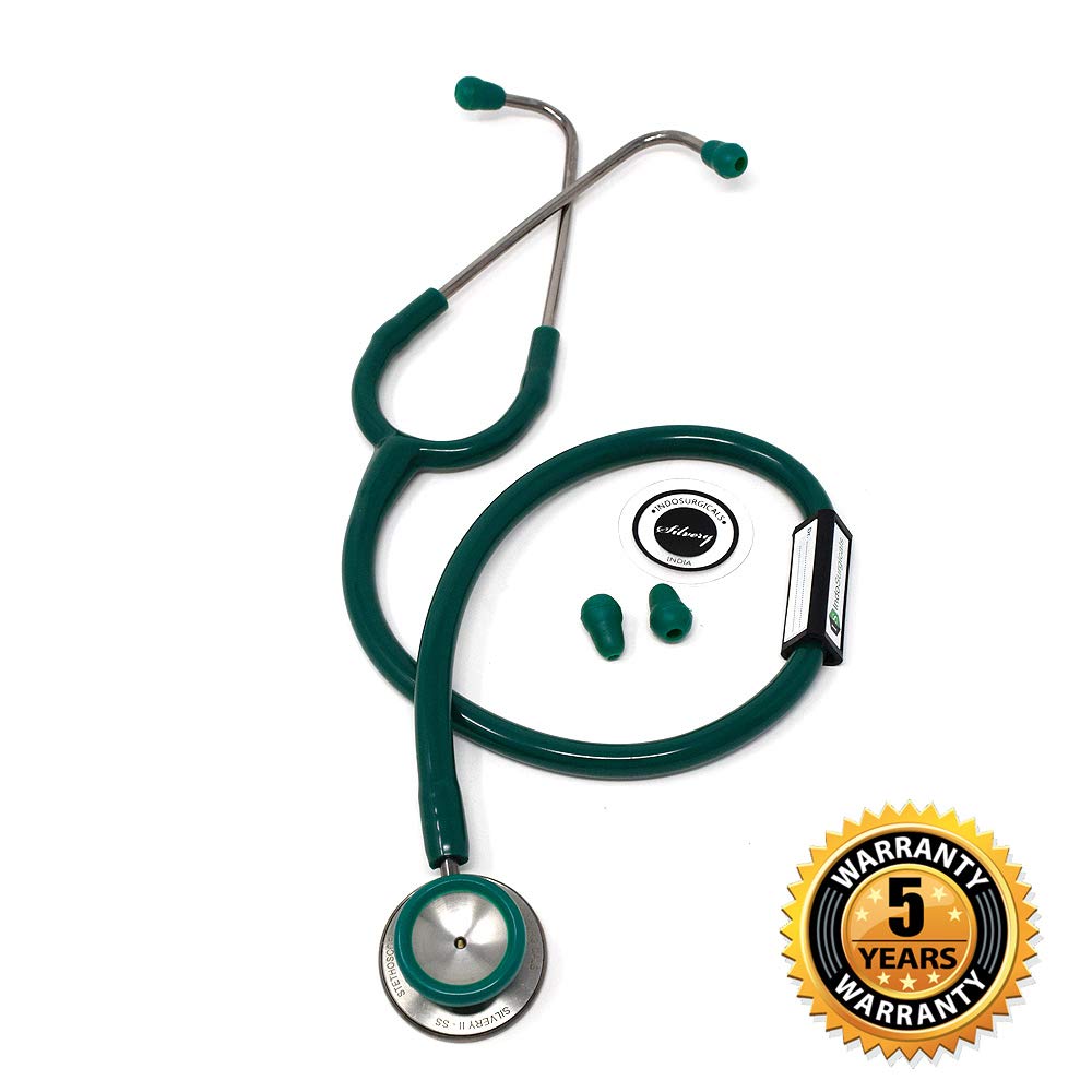 Silvery II-SS Stethoscope (Green)