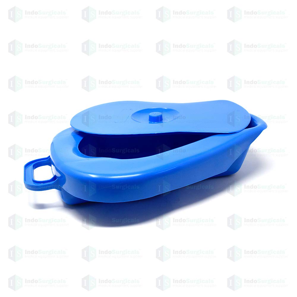 Unisex Polypropylene Bed Pan with Lid
