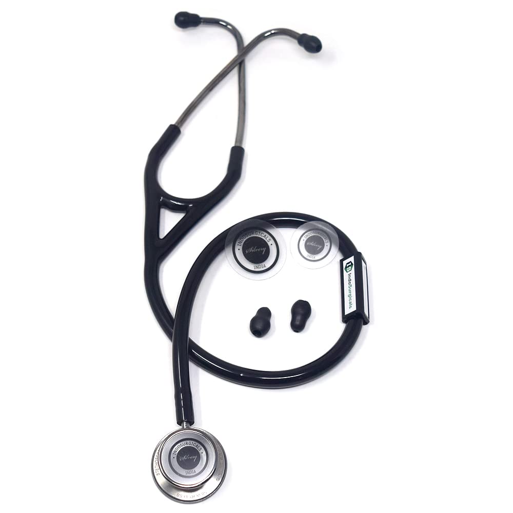 Silvery III-SS Stethoscope (Black)