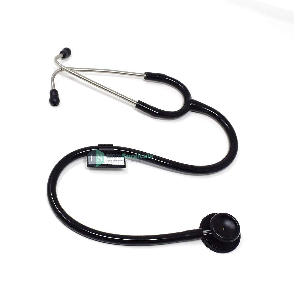 Dulcet Black Stethoscope for Doctors and Medical Students