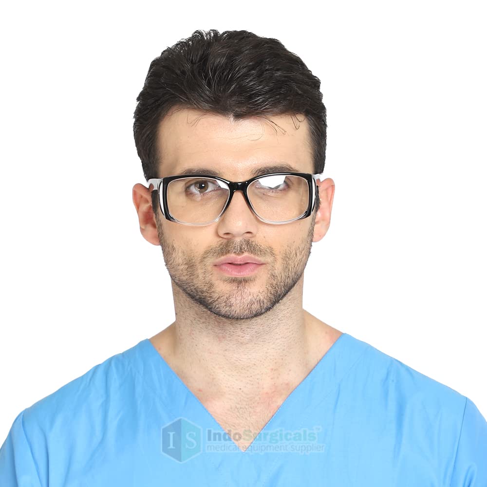 Polycarbonate Lead Goggles for X Ray Radiation Protection (Lead Equivalency 0.75 mm), Clear