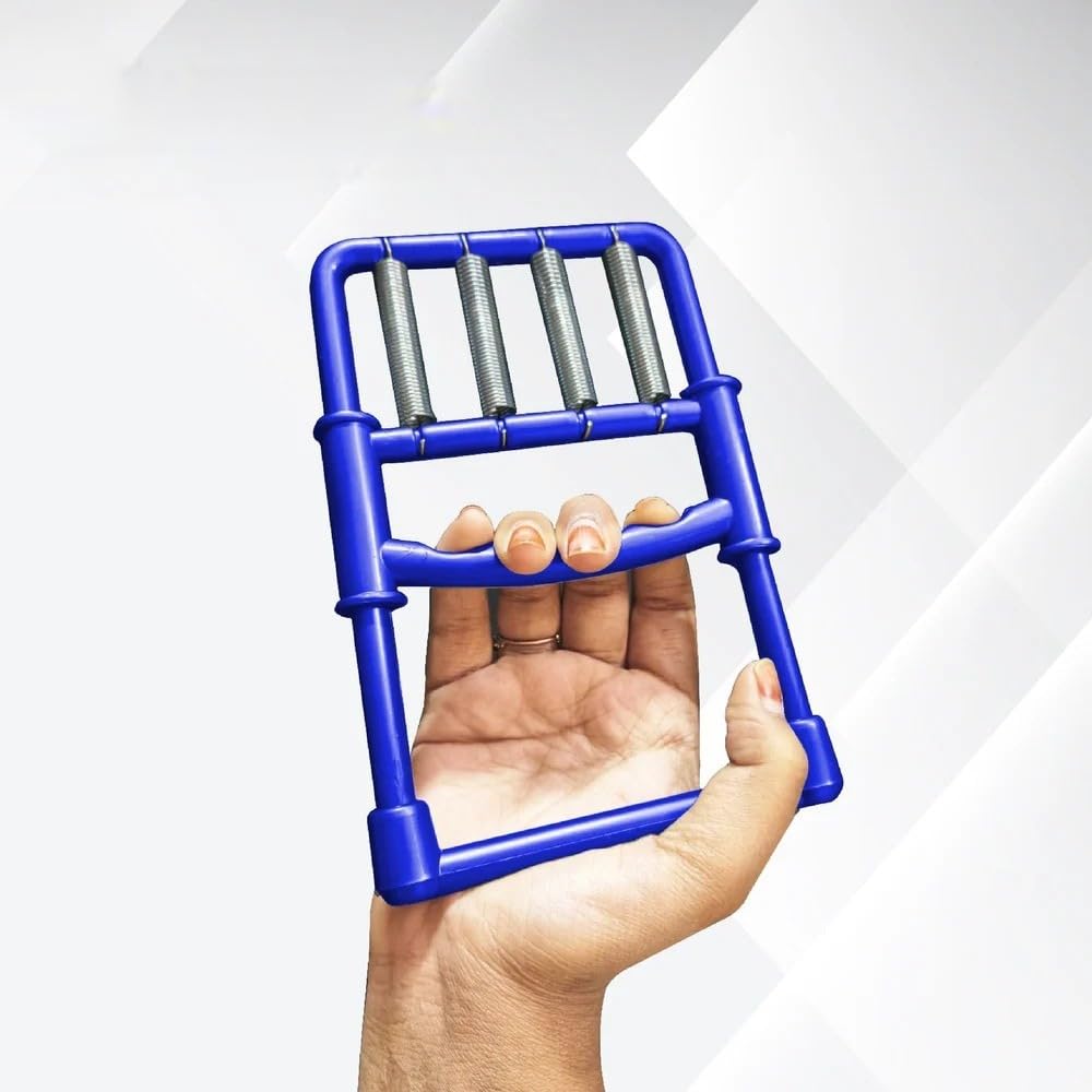 Healthcare Pack of 4 Fitness Combo: Hand Gripper Grip, Finger Exerciser, Gel Ball, and Physiotherapy Equipments Accessory Kit Transform Your Fitness Routine