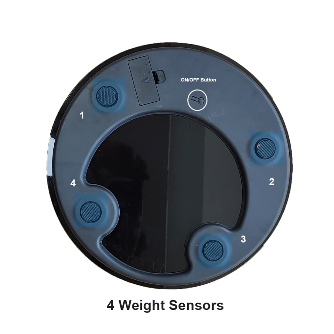 Healthcare Black Round Weighing Scale With 180 Capacity Perfect for Home, Gym, or Office Use (Black)