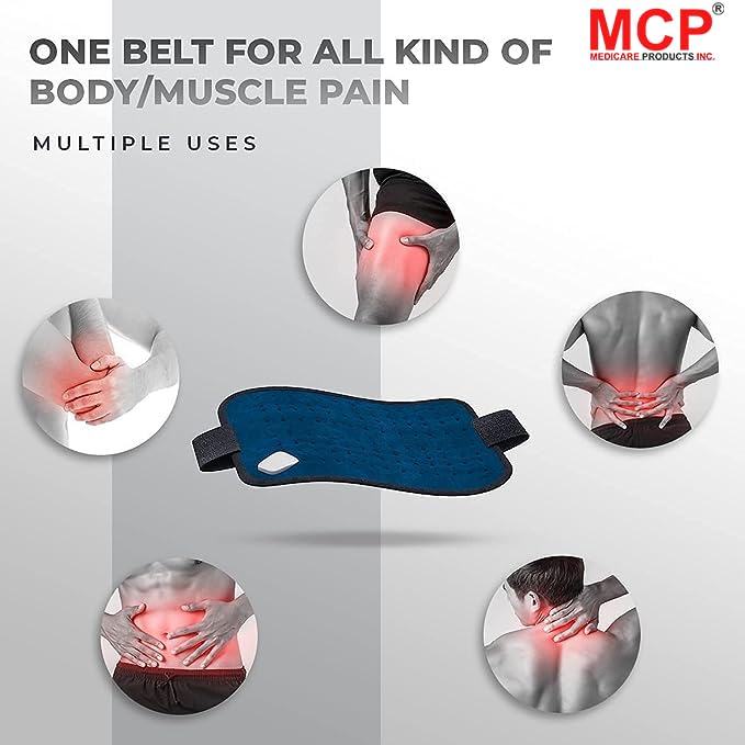 Healthcare Velvet Heat Therapy Pad: Orthopedic Pain Relief. Healthcare's Electric Heating Pad targets aches and soothes discomfort with soft velvet, Adjustable Heating Pad (Blue)