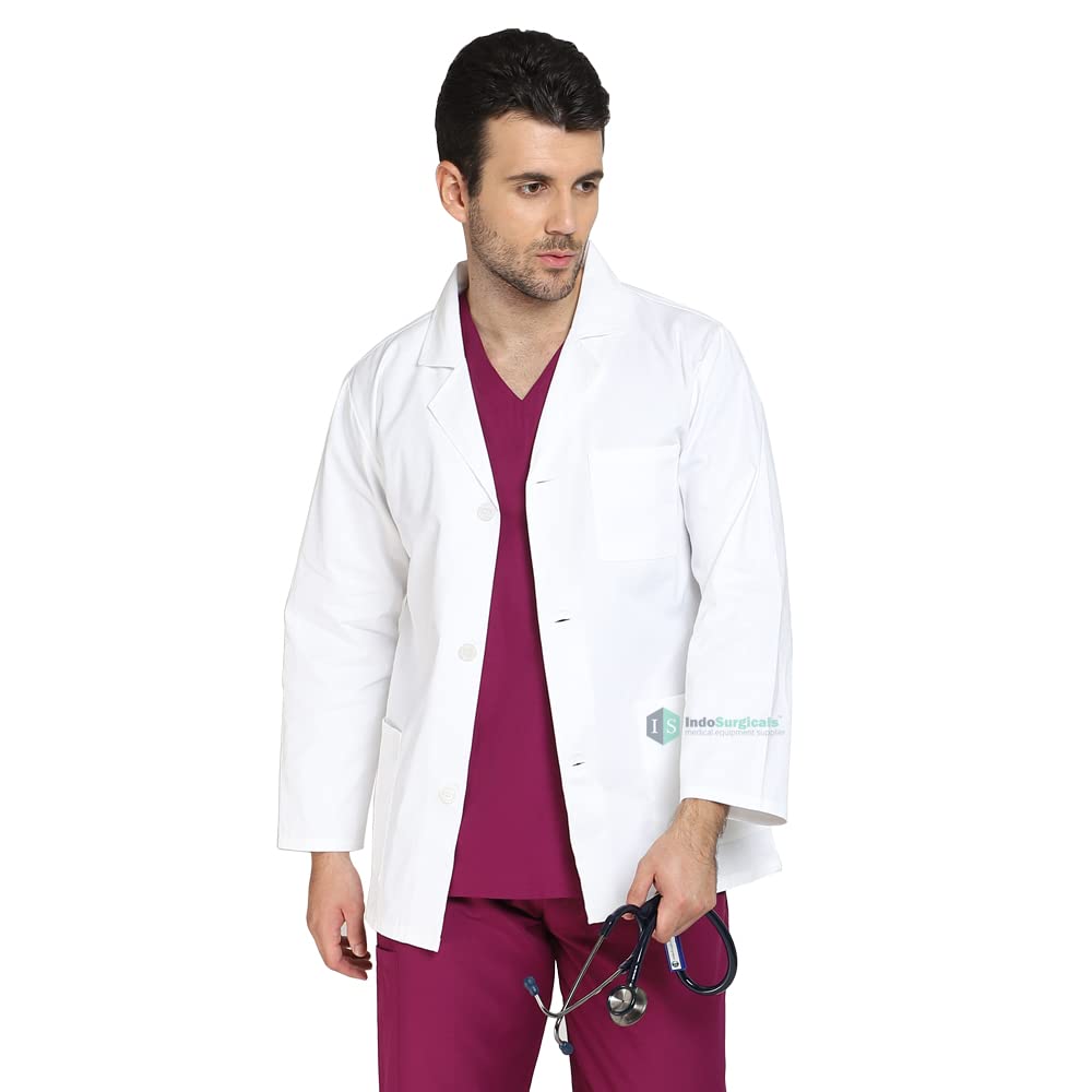 Unisex Lab Coat for Chemistry Lab and Medical Students (Medium)