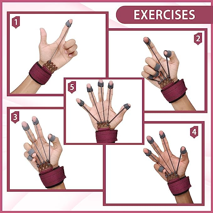 healthcare Home Exerciser Kit for Fitness Exerciser Tools Adjustable All Fitness Levels Fitness Accessory Kit Stress Pain Reliefer, Hand Grip, Arm Exerciser, Blue Hand Gripper Kit ( Muti Color )