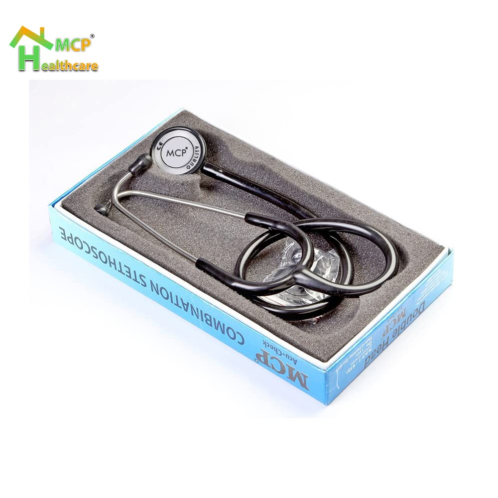 Dual Head Cardiology Stethoscope, Adjustable High & Low Frequency Sounds.