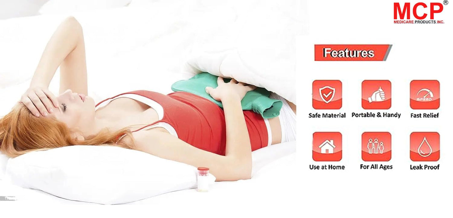Healthcare Rubber Hot Water Bag and Ice Bags - Ultimate Temperature Therapy for Soothing Relief Thermo Relief Combo Stay Comfy All Year Round with our Rubber Hot Water Bag and Ice Bags
