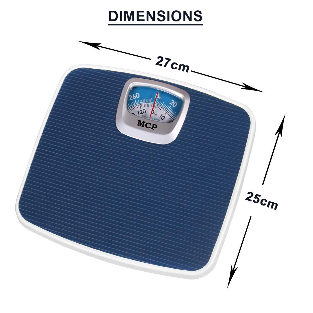 Mechanical Personal Weight Machine for body weight measures upto 130kg Analog Precision Bathroom weighing scale ,fitness, Accuracy 100g (Mechanical Weighing Machine)